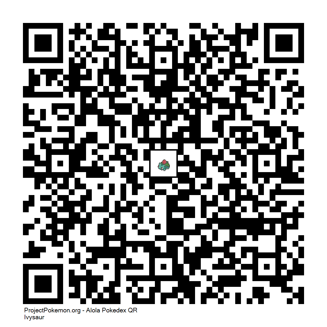 Cdigo QR de Ivysaur